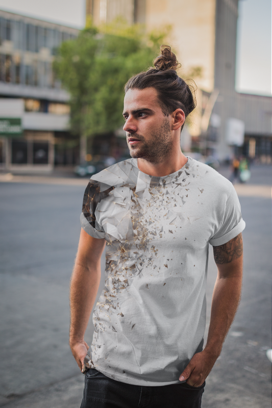 Abstract - Unisex AOP Sports T-Shirt